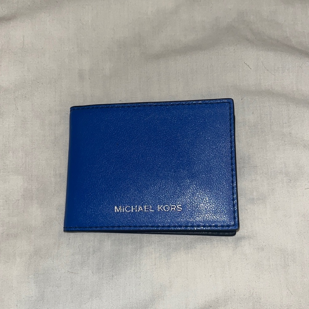 Royal blue, Michael Kors, leather wallet